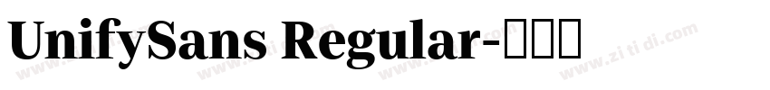 UnifySans Regular字体转换